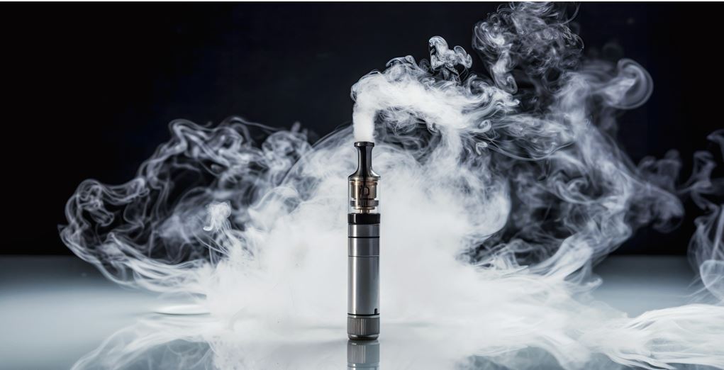 An image of a nicotine e-cigarette